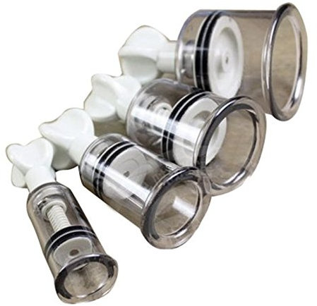 Jytop 4pcs vite mano magnetico Cupping aspirazione vuoto Coppettazione S + m + L + XL