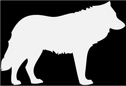 Samunshi® Wolf Tier Aufkleber Autoaufkleber Sticker für Auto Motorrad Wohnmobil Scheiben in 8 Größen und 25 Farben (15x10,1cm hellgrau)