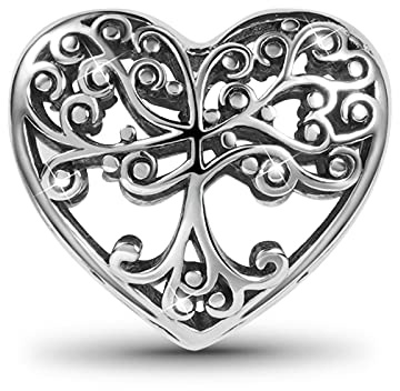 GNOCE Charm a forma di albero della vita, in argento Sterling, per bracciale/collana, per donne, ragazze, moglie, figlia