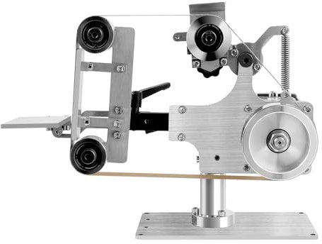Lijadora de banda multifunción de escritorio, 550 W, ajuste de velocidad continuo, lijadora de banda, herramienta de lijado de cinta, herramienta de lijado de cinta (vertical y horizontal)