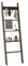 COSTWAY Bamboo Blanket Ladder, 5-Tier Towel Rack Ladder Shelf with 4 Removable Hooks, Farmhouse Decorative Wall Leaning Storage Shelving Unit Blankets Towel Holder for Bathroom Bedroom