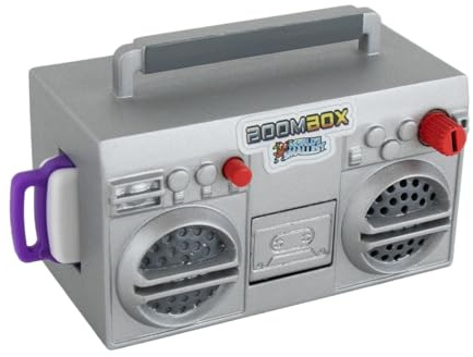 World's Smallest Boombox, Retro 80s Fully Functional Miniature Boombox. Play Your Music with Included USB Stick!