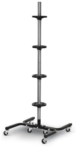 UIHECTA Rack de Stockage de Pneus de Haute Résistance sur Roues - Organisateur de Garage 150 kg et Support de Roue de Secours, Support Gain de Place pour Pneus de Camion & SUV, avec 6 roulettes