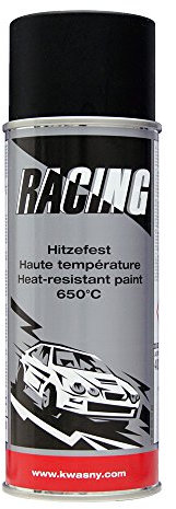 Racing Lackspray Hitzefest Schwarz 400Ml Hitzelack Thermolack Auspufflack 650°C