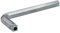 Faithfull FAISPRAD Alloy Steel, Zinc Radiator Spanner L-Shaped 10mm Square - Pack of 1