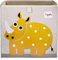 3 Sprouts, Aufbewahrungsbox Kinder mit Deckel, Spielzeugbox für Kallax Regale, Box zur Spielzeugaufbewahrung, Kinder Aufbewahrungsbox Kinderzimmer, Aufbewahrungsboxen für Spielzeug - Nashorn