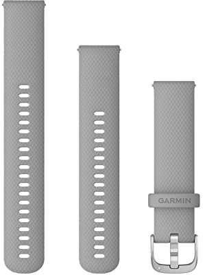 Garmin Schnellwechsel-Armband 20mm, passend für Venu, Venu 2Plus, Venu SQ/ SQ2, vivoactive 3/ 5, vivomove- Serie, Forerunner 55/ 245/ 645, Approach S40/ S42/ S12, D2 Air