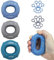 Fingertrainer Set, Handgriffstärker, Finger Handgrifftrainer,Grifftrainer-Ringe Hand Grip,Finger Stretcher,Hand Trainingsgerät