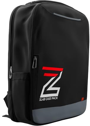Zion Cases Slab Case Backpack; Fits PSA, BGS, HGA, SGC, CSG Graded Card Slabs; Ideal Travel Storage Solution; (Black)