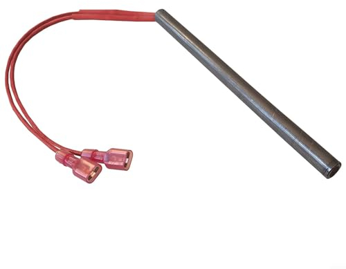 Elemento de encendido para estufa de pellets sin rosca, con tornillo, 230 V, 300 W, diámetro de 9,5 mm, longitud de 150 mm