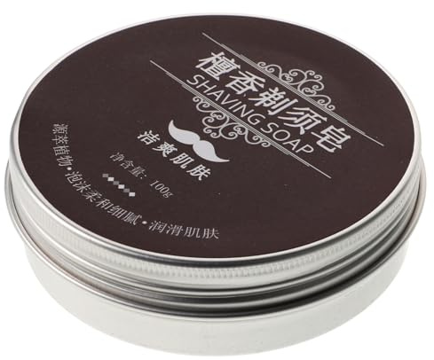 LOORGVEL Jabón de Afeitar en Barra para Hombres Bálsamo Natural, Espuma Cómoda y Uso Multifuncional Adecuado Cuidado Barba y Afeitado Diario