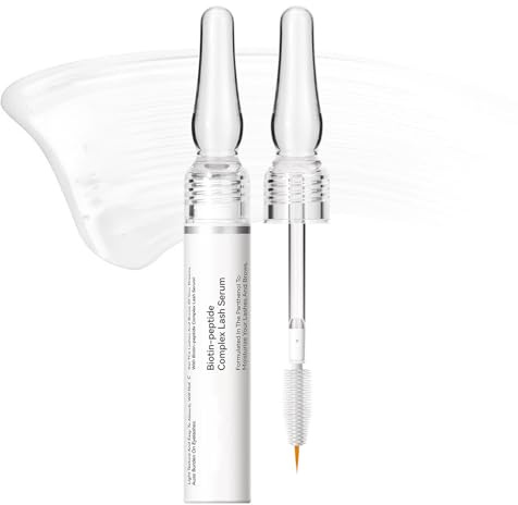 Biotin-peptide Complex Lash Serum - Eyelash Growth Serum - Brow Enhancer for Thickness - Gently Nourishes, Natural Curling, with Multiple Nutrition 2.3ml