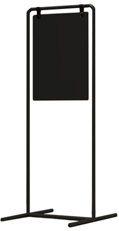 Supporto per poster da esterno bifacciale con base 50 x 100 cm, espositore da pavimento per ristoranti, bar, biblioteche, supporto per cartelli nero con cornice ad A e resistente alle intemperie