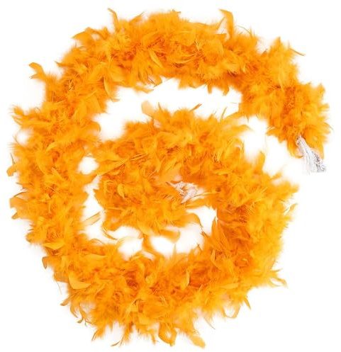 Generisk kort halsduk herr kalkonfjäder 2 yards 60 g för gör-det-själv hantverk hem dans bröllop halloween kostym dekoration fjäder svart halsduk slang, Guld, M