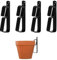 BEVIEVER Crochet Suspension Plante Crochets Plantes pour 10-23cm Pots Terre Cuite, Crochets Suspension de Pots de Fleurs, Porte Plante Mural Exterieur, Paquet de 4
