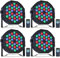 ZHENNBY Par Licht Bühnenlicht, 36 LED RGB Partylicht Strahler Discolicht DMX Scheinwerfer mit Fernbedienung 4Modi Light für Bar, Bühnen, Party, DJ, Halloween, Weihnachten - 4Packs