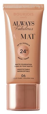 Bourjois | Always Faboulous Airmat | Base de maquillaje | Tono Golden Sun 006 | 3 gr