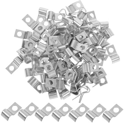 Homoyoyo 100pièces Serre-câble Monotrou Support De Fixation Murale Pour Tuyaux Clips De Gestion De Câbles Simple Installation Usage Domestique Et Industriel