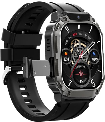 Reloj Inteligente 4G LTE, 1.95 Niños Smartwatch con 2MP Cámara, GPS Geofence, Posicionamiento, WiFi, Podómetro, Videollamadas, Modo Clase, Reloje Teléfono para Hombres Mujeres Infantil