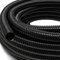 Wiltec Flexibler Förderschlauch 50m Spiralschlauch 25mm (1) schwarz mit Verstärkungsspirale Bewässerung Wasser Teich