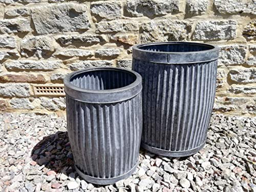 Bowley & Jackson Vintage style galvanised dolly planter