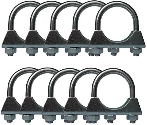 10 stycken klämmor M8 rörklämmor Ø 38–80 mm urval: (10 stycken Ø 54 mm)