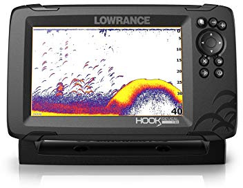 Lowrance Hook Reveal 7 with Deep Water Performance - 7-inch Fish Finder with HDI Transducer, C-MAP Contour+ Chart Card