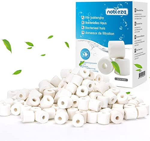 Nobleza - Keramik Filterringe, Biologischer Filter für Aquarien, 1000g im Beutel