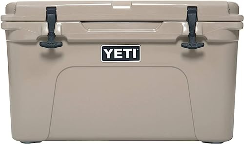 YETI Tundra 45 Cool Box, Insulated Hard Cooler, Tan
