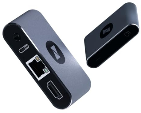 AweSun KVM Over IP Q1, Remote KVM Switch mit BIOS-Zugriff, keine Software nötig, HDMI/USB-C, Plug & Play, kompatibel mit PC, Laptop, Server, IPKVM für Home-Office, Rechenzentren, IT-Betrieb (1 Stück)