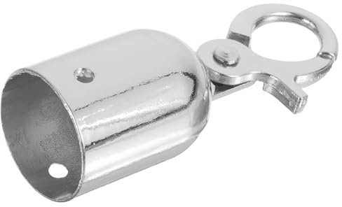 TOGEVAL Butée de Fin de Corde Acier Inoxydable avec Crochet Intégré Embout Sécurisé pour Cordon Extérieur Stoppeur Anti-glisse Fixation Rapide pour Barrières et Rambardes