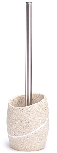 MSV Malua-Portascopino per WC in poliresina, Colore: Beige