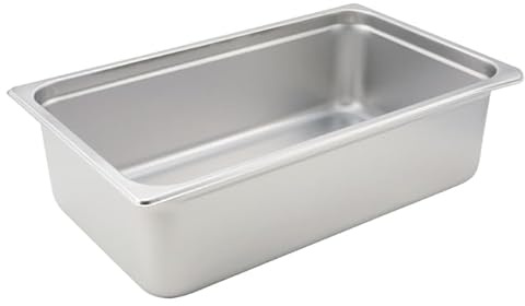 Winco SPJH-106 Stainless Steel Full Size 6 Deep Heavyweight Steam Table Pan-SPJH-106