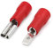 Heschen Stecker/Buchse Schnellkupplung Vinylisoliert, FDD+MDD1.25-110, 2,8 x 0,5 mm Kabelschuh, für 0,5-1,5 mm² (22-16 AWG), Rot, 100er Pack