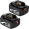 Goodexo 2Pcs Batterie 5.5 Ah de Remplacement 18V pour Makita Batterie BL1860B BL1850B BL1850 BL1840 BL1835 BL1845 BL1830 BL1820 BL1860 LXT-400 pour Batterie 18V avec Indicateur LED