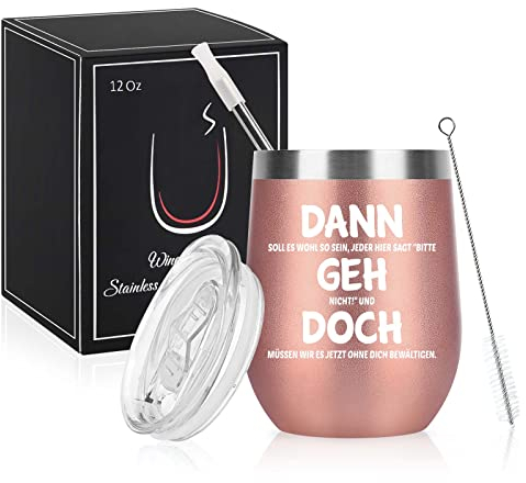 Lejon-avskedspresent kollega jobbyte, farväl kollega, nytt jobb, då ska det vara så gott som helst, var här säger inte komma!, Bästa pensionsgåvor kvinna, 30 ml rostfritt stål vinmugg