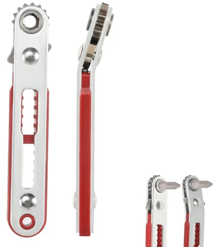 AOROPS Mini Chiave A Cricchetto Magnetico, 2 Pezzi 1/4 di Pollice Cricchetto Chiave Reversibile, Cricchetto Reversibile Set di Chiavi Per Gadget Auto Case Macchine Altri Dispositivi