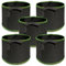 WIYETY Sac de plantation de 20 l, avec poignées, en tissu non tissé, épais et respirant (Φ30 x 25 cm), pour légumes et fleurs, réutilisable, durable et facile à transporter, pour légumes, fleurs