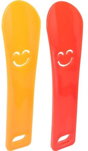 LIFKOME 2piezas Calzador Ergonómico Para Zapatos Mango Corto Ayudante Para Calzarse Para Viajes Adecuado Para Hombres y Mujeres