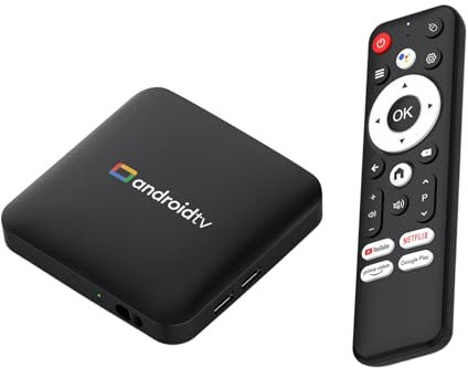 H96 Max Android 14.0 TV Box 64bit 2GB RAM 16GB ROM Amlogic S905L3 100M Ethernet WiFi6 Dual-WiFi 2.4G/5G 4K BT5.x USB TV Box