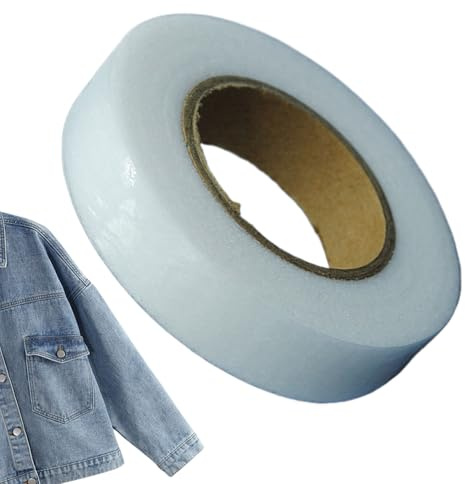 Bollisate Nastro adesivo in tessuto, nastro in tessuto per vestiti | Rolto a doppio lato per vestiti | Adesione multifunzionale pesante Iron-on per la cucitura per collare, cuffia, orlo