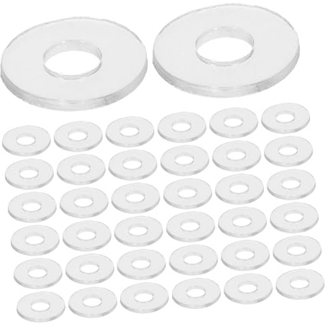FUNOMOCYA Rondelle Trasparenti in Pvc M4*10 * 1mm, Guarnizioni Di Tenuta Anti-allentamento Per Maniglie Doccia, Set Da 500 Pezzi, Resistenti All’usura, Accessori Per Riparazioni Domestiche