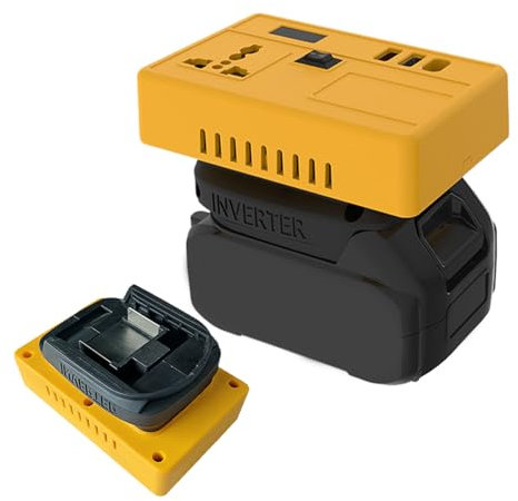 Onduleur de Batterie - Générateur de Station d'Énergie - Chargeur de Téléphone, Onduleur 21V 200-220V pour Voyage Maison Chantier