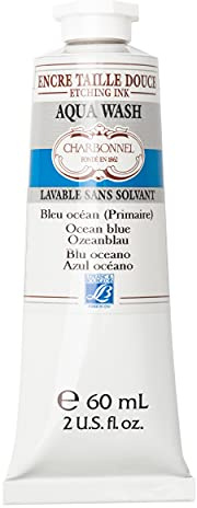 Lefranc & Bourgeois Aqua Wash Tinta para Grabado, Azul (Ozeanblau), 60 ml