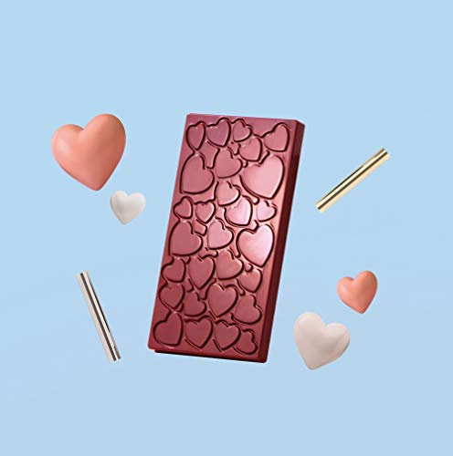 Martellato Molde de chocolate Love para 3 platos, diseño bonito, de policarbonato, rectangular, transparente