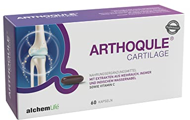 AlchemLife Arthoqule Cartilage – Nahrungsergänzungsmittel mit Weihrauch, Ingwer, Indischem Wassernabel & Vitamin C, 60 Kapseln