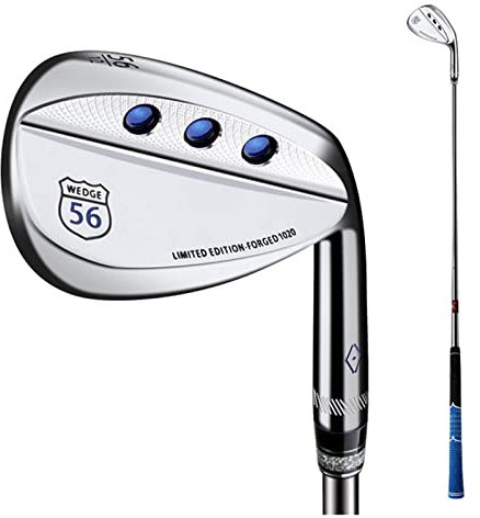 XUCS Golf Sand Wedge, Herren Damen Golf Wedges, CNC Weicheisen S20C Face Groove Edelstahl 52°/56°/60° Schaft, Golfzubehör, Tolles Golfgeschenk, Rechtshänder