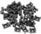 Lot de 200 Attaches de Câbles Noires, à Visser, Adaptées aux Attaches de Câbles de 9 mm, pour Organiser les Câbles et les Fils, Adaptées aux Ateliers de Travail en Salle Informatique de Bureau (4mm)