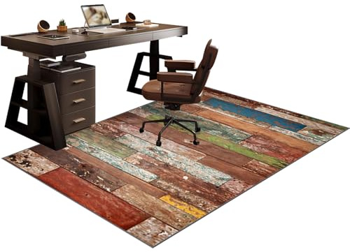 Qivstxug Alfombra Silla Escritorio Alfombra Protectora Suelo Silla Ruedas Antideslizante Alfombra para Silla de Gaming Ruedas Oficina Ordenador Alfombra de protección del Suelo para Silla 70 x 100 cm