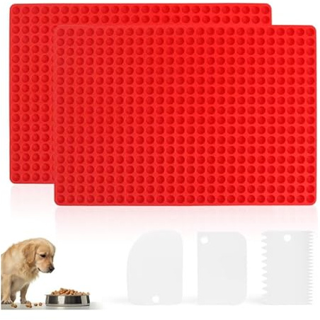 2 stycken bakmattor för hundkex, silikon hundkex bakform